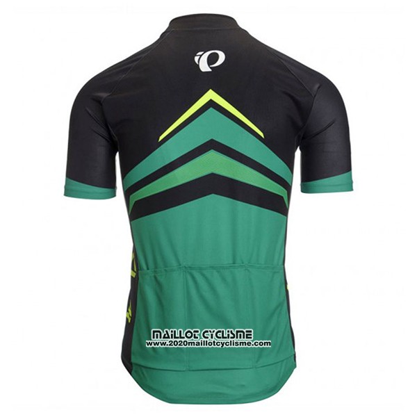 2017 Maillot Ciclismo Pearl Izumi Noir et Vert Manches Courtes et Cuissard